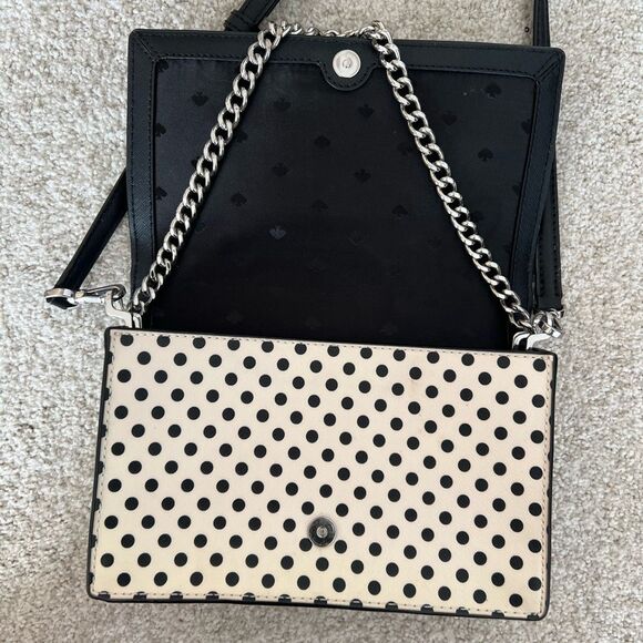 Kate Spade Polka Dot Crossbody Bag Black & White - Picture 4 of 13